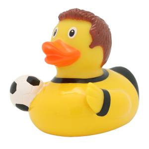 Yellow footballer duck