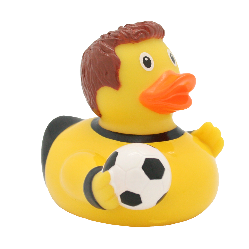 Ente Footballeur Gelb