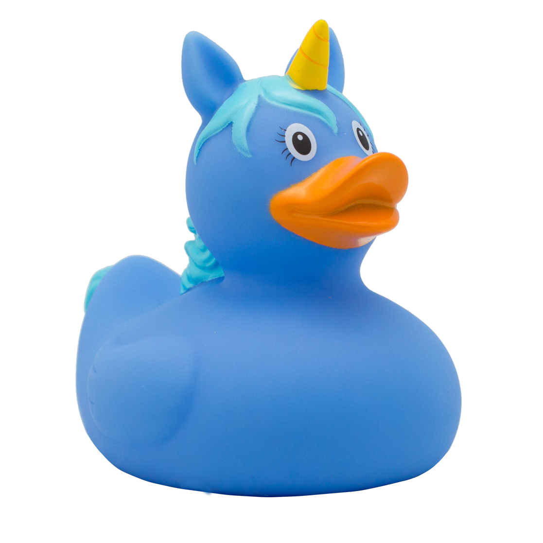 Blue unicorn duck