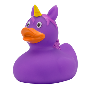 Ente Violettes Einhorn