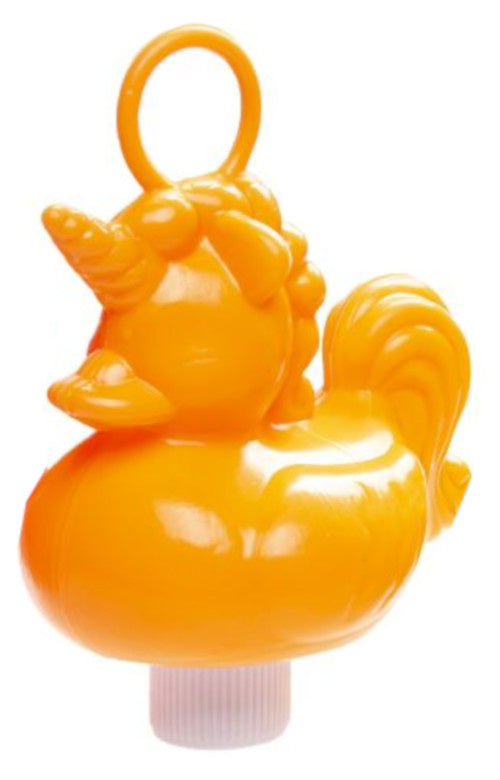 Oranje eenhoorn-eend om mee te vissen