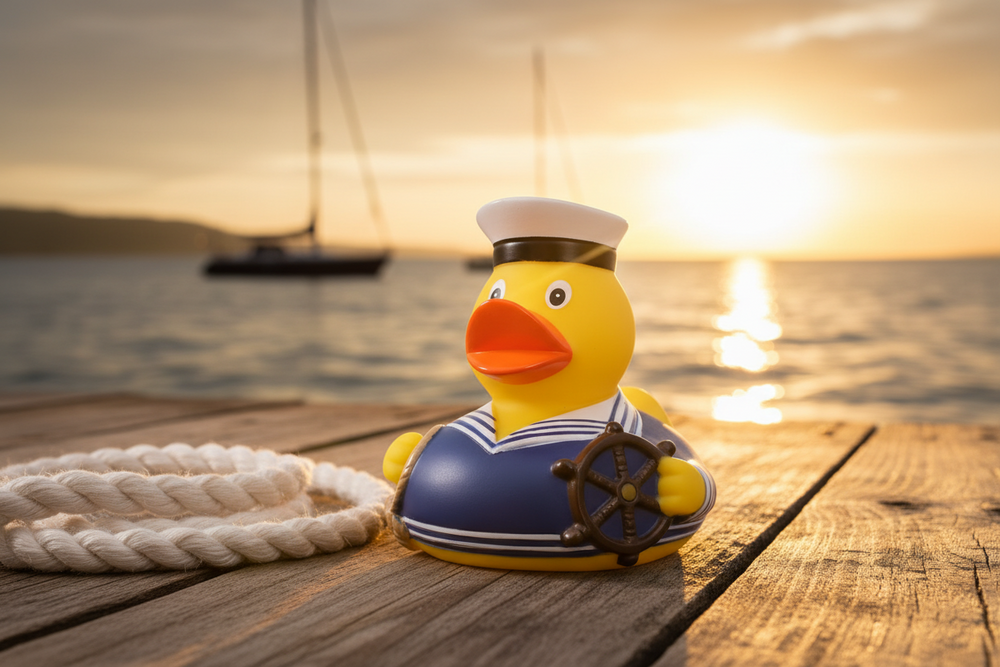 Blue sailor duck
