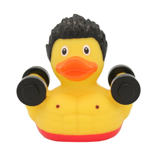 Canard Musculation Lilalu | Canard de bain muscu salle de sport haltères