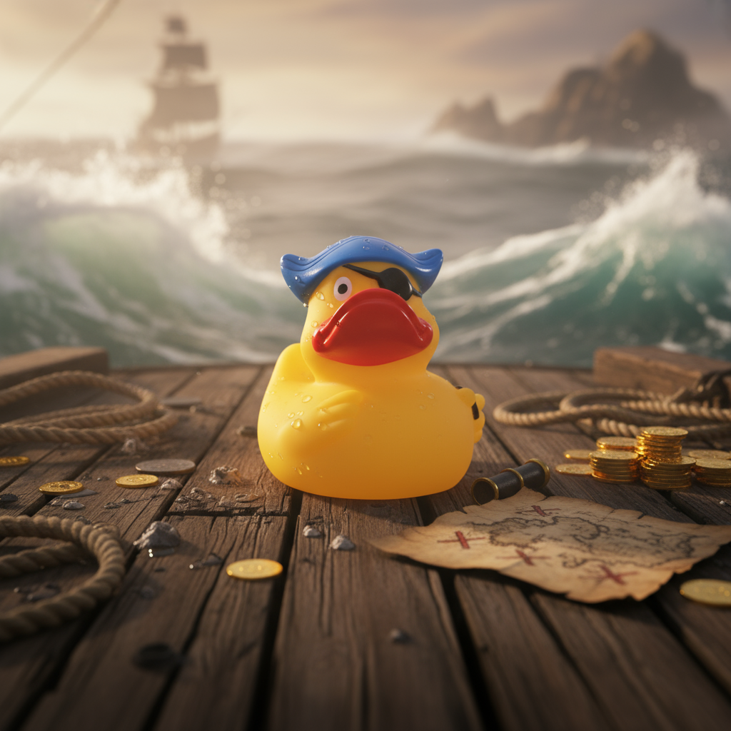 Canard Pirate avec Cache-œil