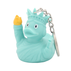 Duck keychain statue of freedom