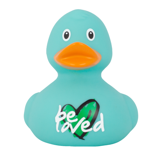 Canard Turquoise "Be Loved" Lilalu Être aimée