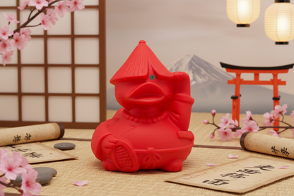 Gelukkige Kat Rode Eend