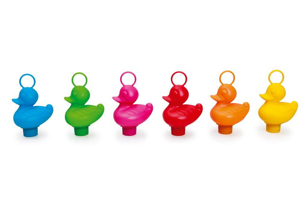 Set van 6 Vis-eenden – Regenboog