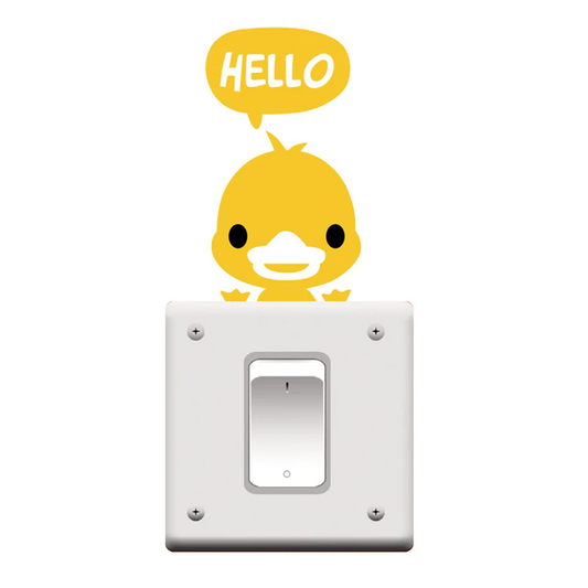 HELLO Duck Sticker