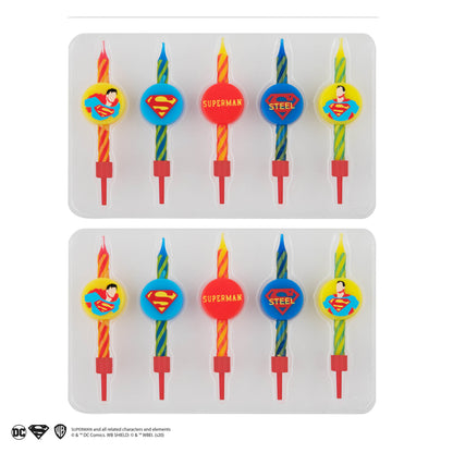 *Bougies d'anniversaire Superman (Set de 10)