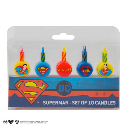 *Bougies d'anniversaire Superman (Set de 10)