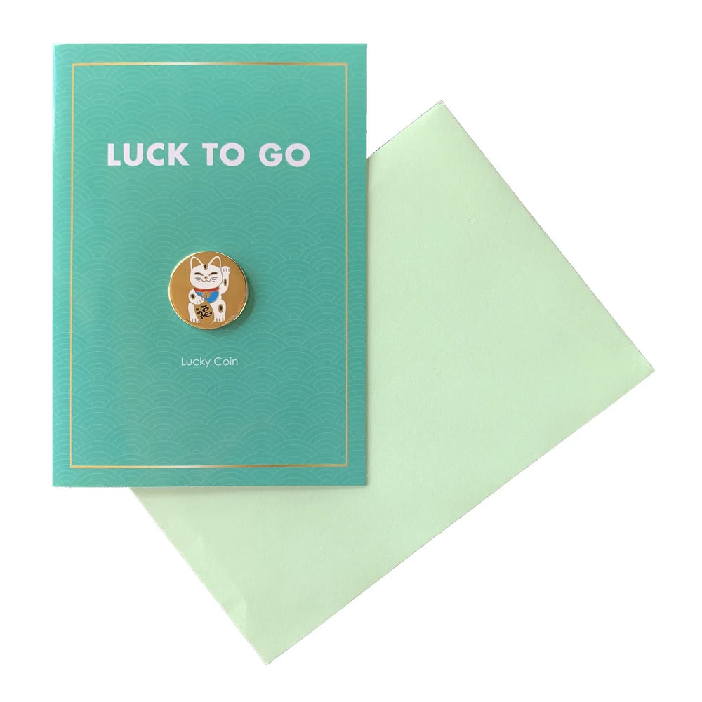 Carte avec Jeton Chat Chanceux Luck To Go