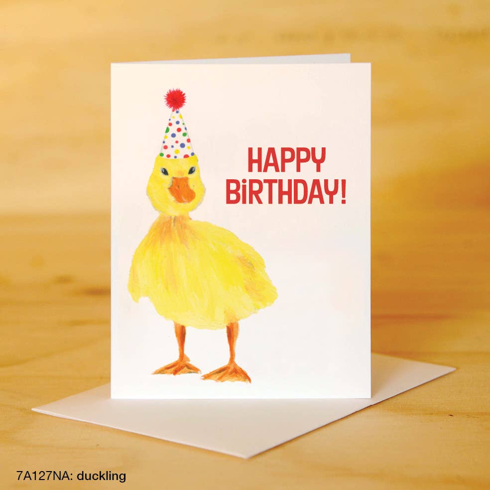 Carte d'Anniversaire Canard