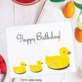 Carte d'Anniversaire Canards de Bain