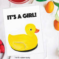 Carte de Naissance Fille Canard