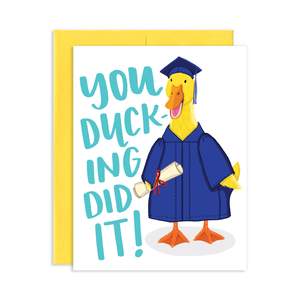 Grußkarte Ente Diplômé