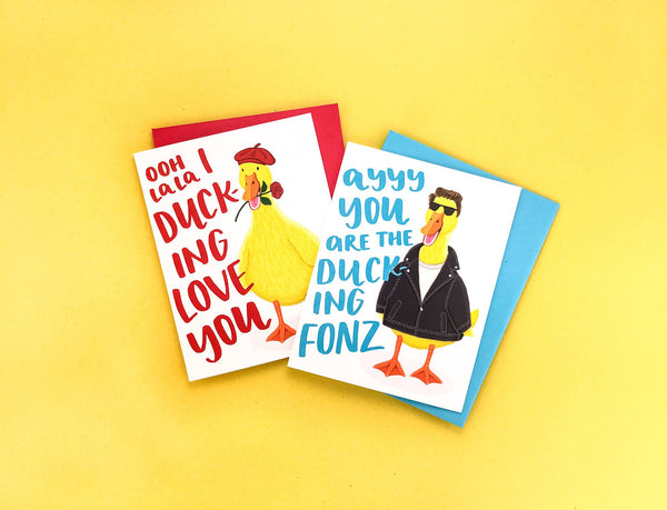 Fonz Duck wenskaart