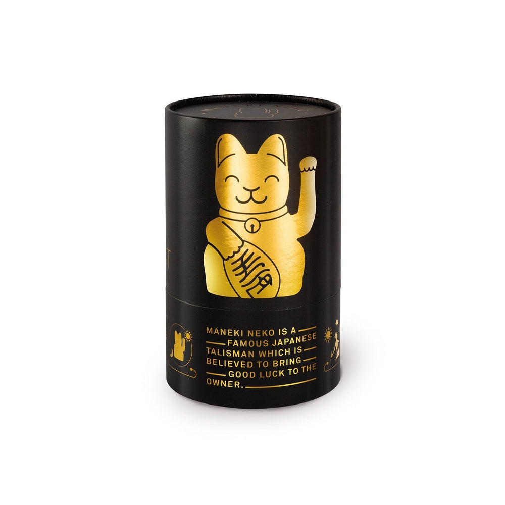 Chat Chanceux Or Glossy