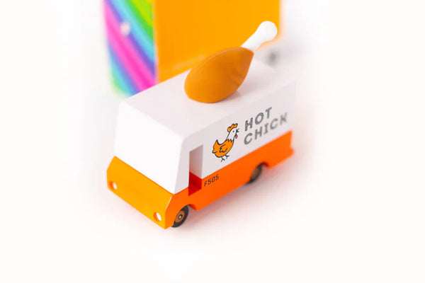 Candycar World Houten Vrachtwagen - Gefrituurde Kipwagen / Hot Chick