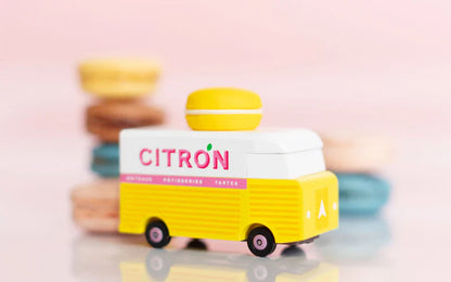 Camionette en Bois Candycar World - Van Macaron Citron