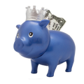Schwein Blauer Diamant Krone