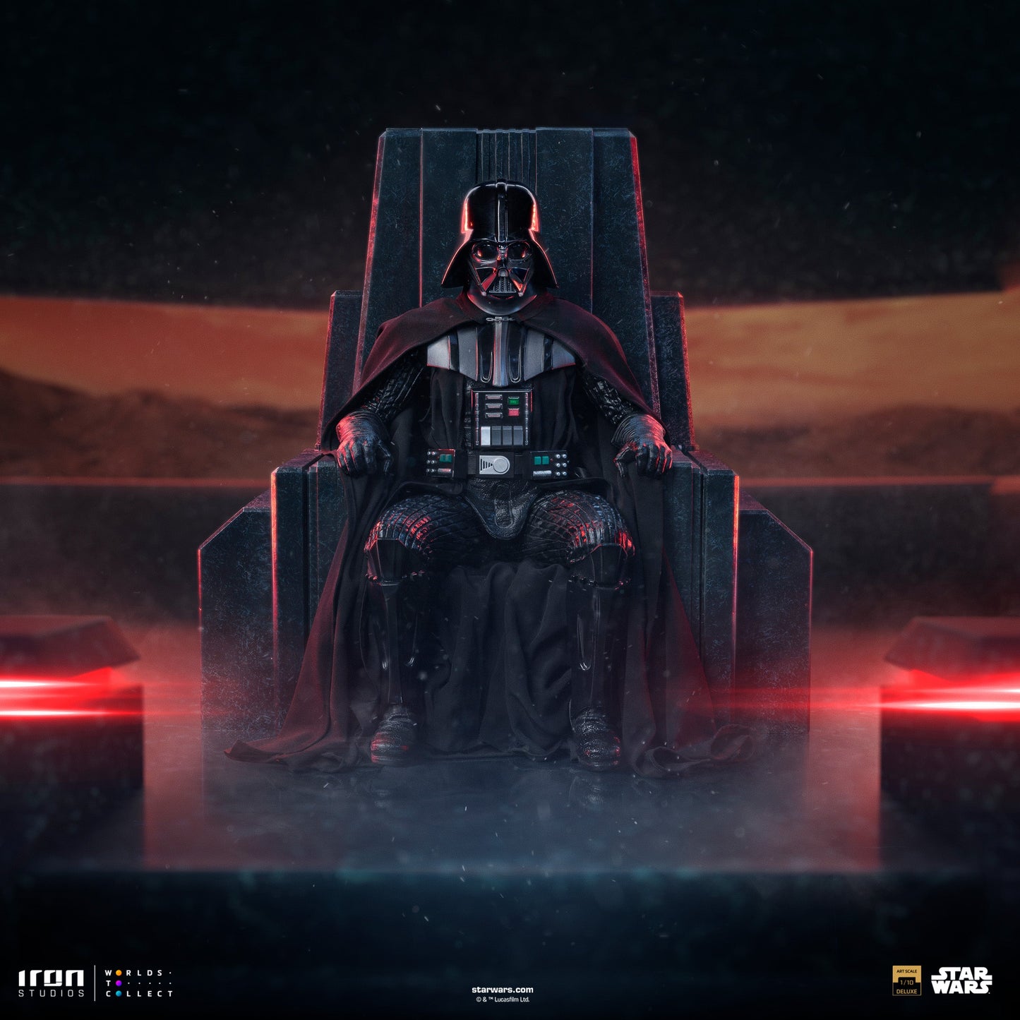 Darth Vader on Throne Statue - Star Wars: Obi-Wan Kenobi Series - Art Scale 1/10 - Iron Studios