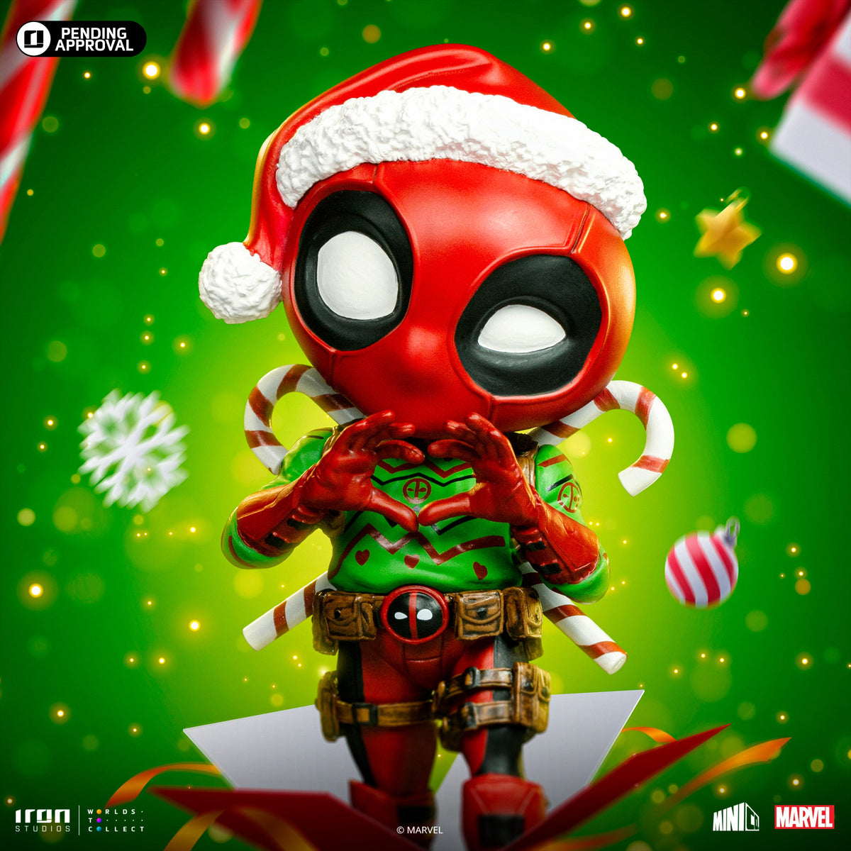 Deadpool (Holiday Version) Figure - Marvel Comics - Mini Co.