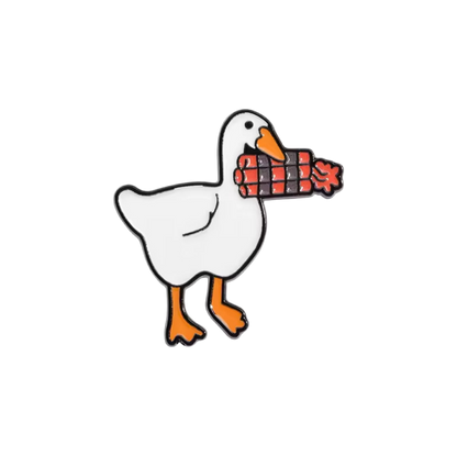 pins canard blanc avec tnt cdb