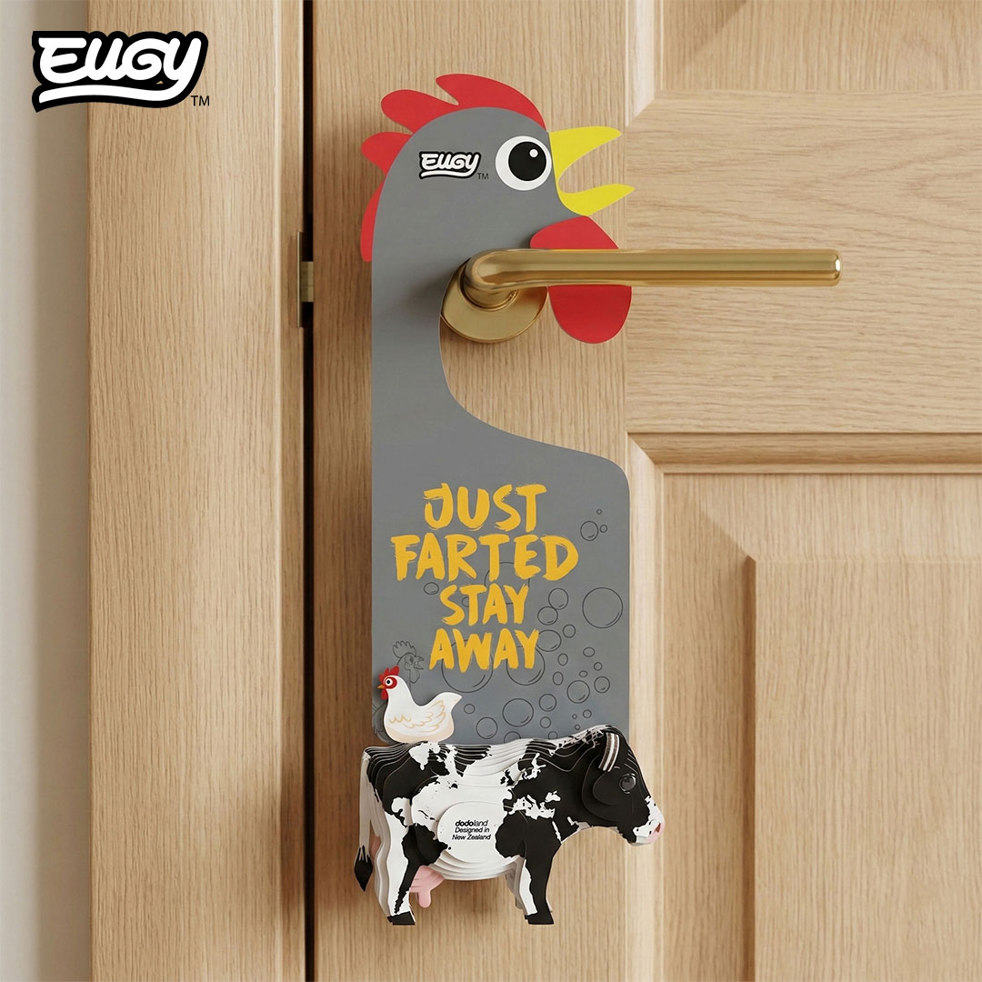 D079 Accroche-porte Vache Holstein