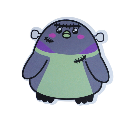 Frankenstein Halloween Penguin Sticker