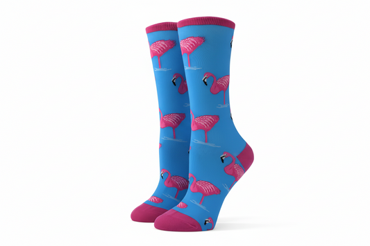 chaussettes flamant etang mrcol