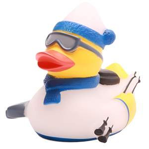 Blue Skiing Duck