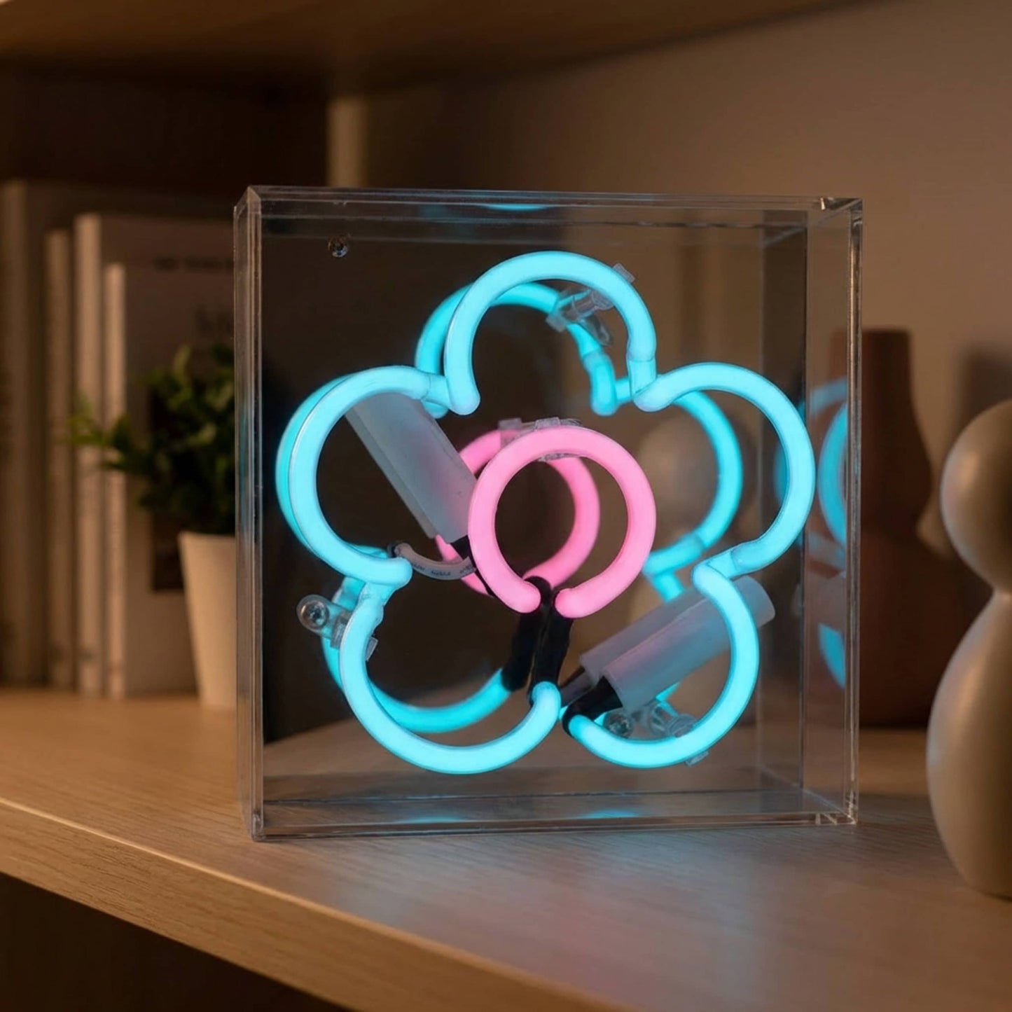 'Daisy' Mini Glass Neon Sign