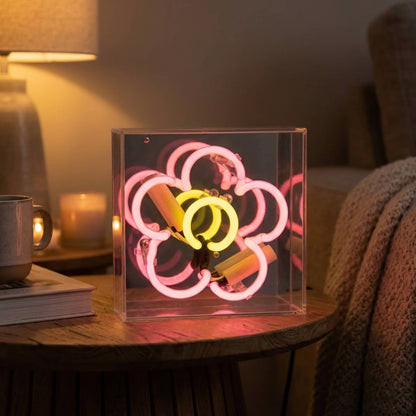 'Daisy' Mini Glass Neon Sign