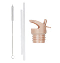 Kit bouchon, paille et goupillon - Arcs-en-ciel