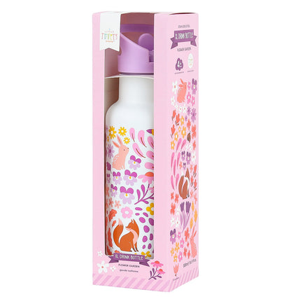 Gourde enfant en inox - Jardin fleuri – vue 7 – A Little Lovely Company