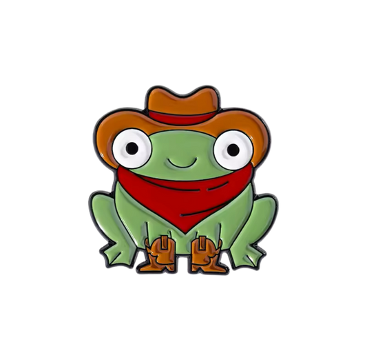 pins grenouille cowboy