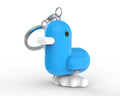Porte-clés Canard Bleu Fluo