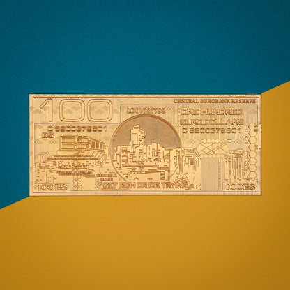 Réplique collector Cyberpunk 2077 - 24k Gold Plated Metal Eurodollar
