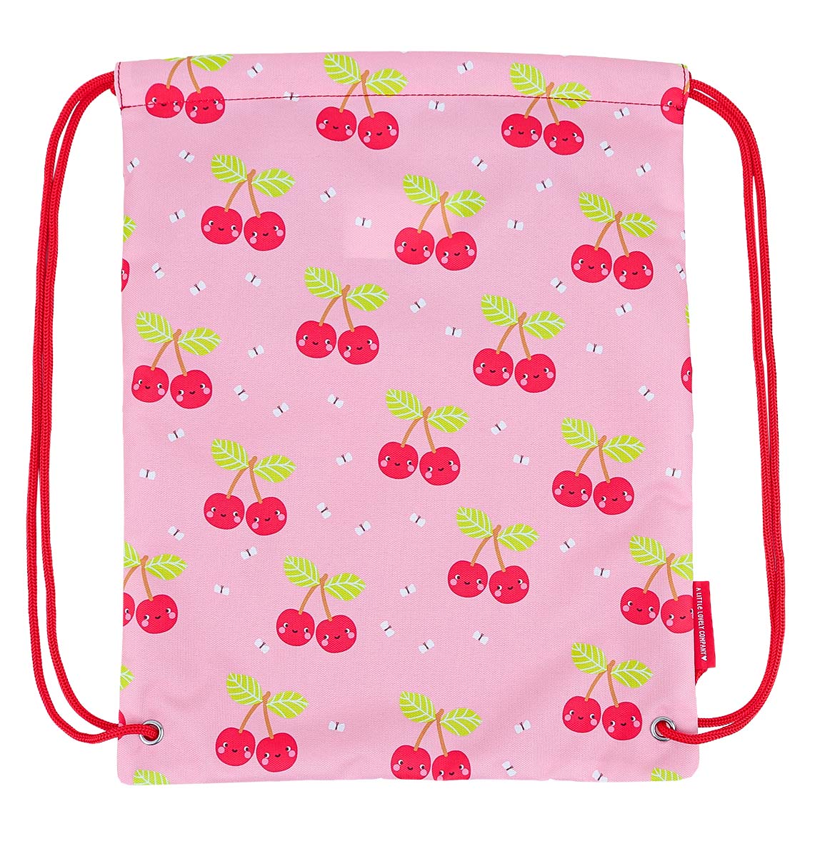 Sac à cordons enfant - Cerises joyeuses – vue 3 – A Little Lovely Company