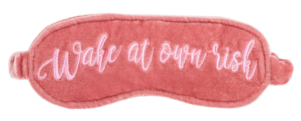 Masque de sommeil – Velvet – Wake At Own Risk