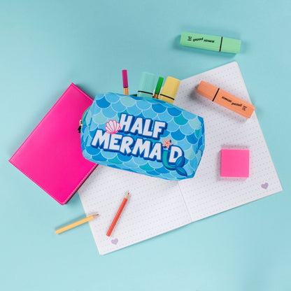 Half & Half Pencil Case/Makeup Bag