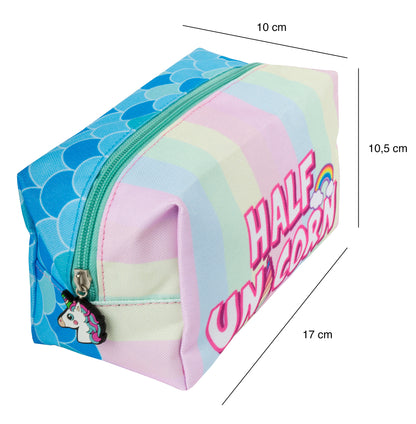 Half & Half Pencil Case/Makeup Bag