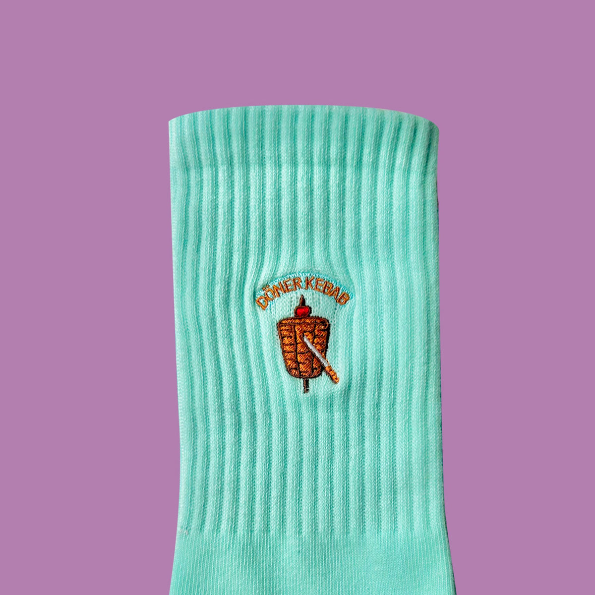 Chaussettes Brodées Döner Kebab