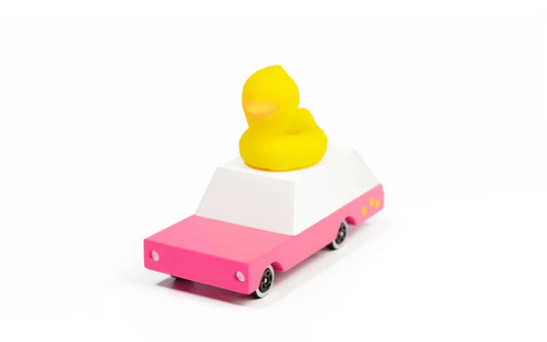 Candycar World Houten Auto - Gele Eend