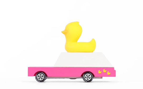 Candycar World Houten Auto - Gele Eend