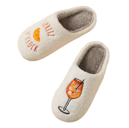 “Spritz O’Clock” slippers