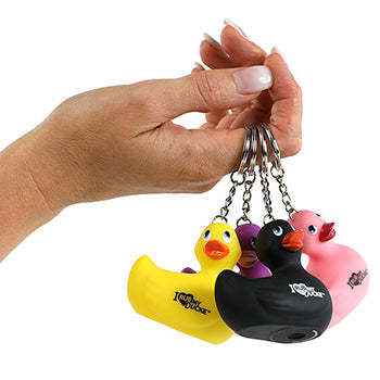 Black duck keychain "I RUB My Duckie"