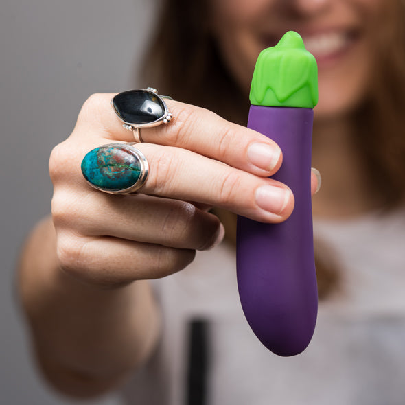 Vibromasseur Aubergine Emojibator