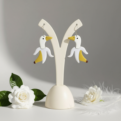 Boucles d'Oreilles Canard Banane